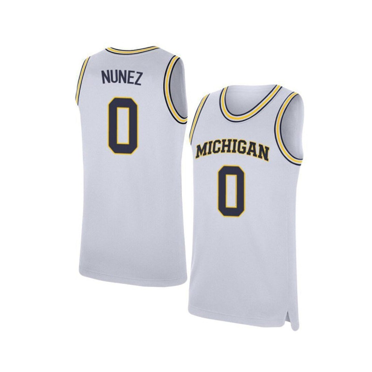 NCAAB Adrien Nunez Michigan Wolverines 0 Jersey