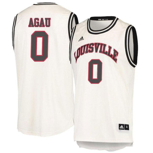 NCAAB Akoy Agau Louisville Cardinals 0 Jersey