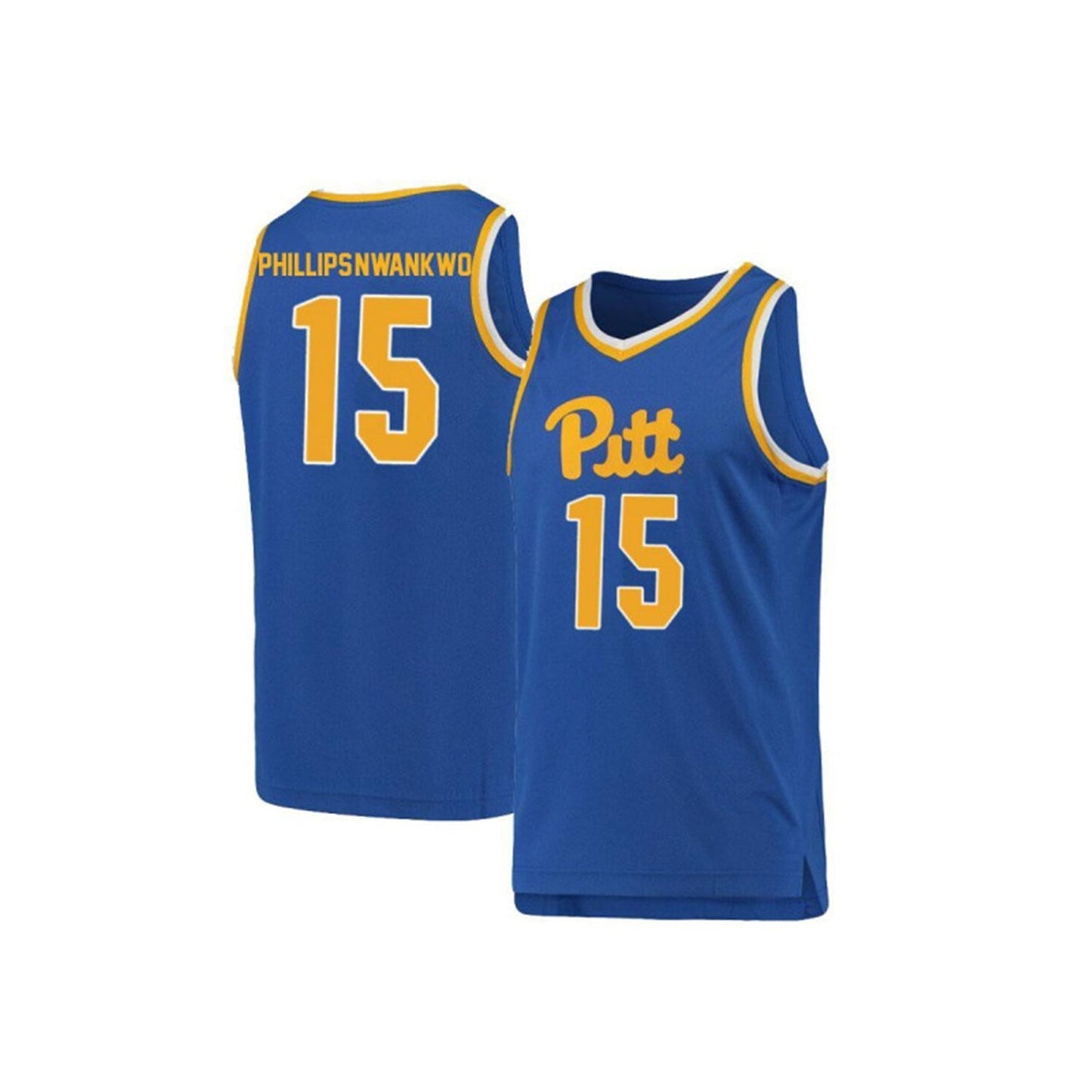 NCAAB Aron Phillips Nwankwo Pittsburgh Panthers 15 Jersey