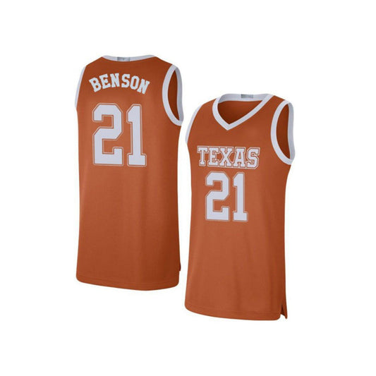NCAAB Avery Benson Texas Longhorns 21 Jersey