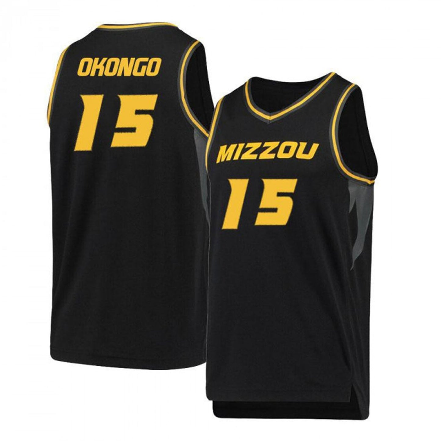 NCAAB Axel Okongo Missouri Tigers 15 Jersey