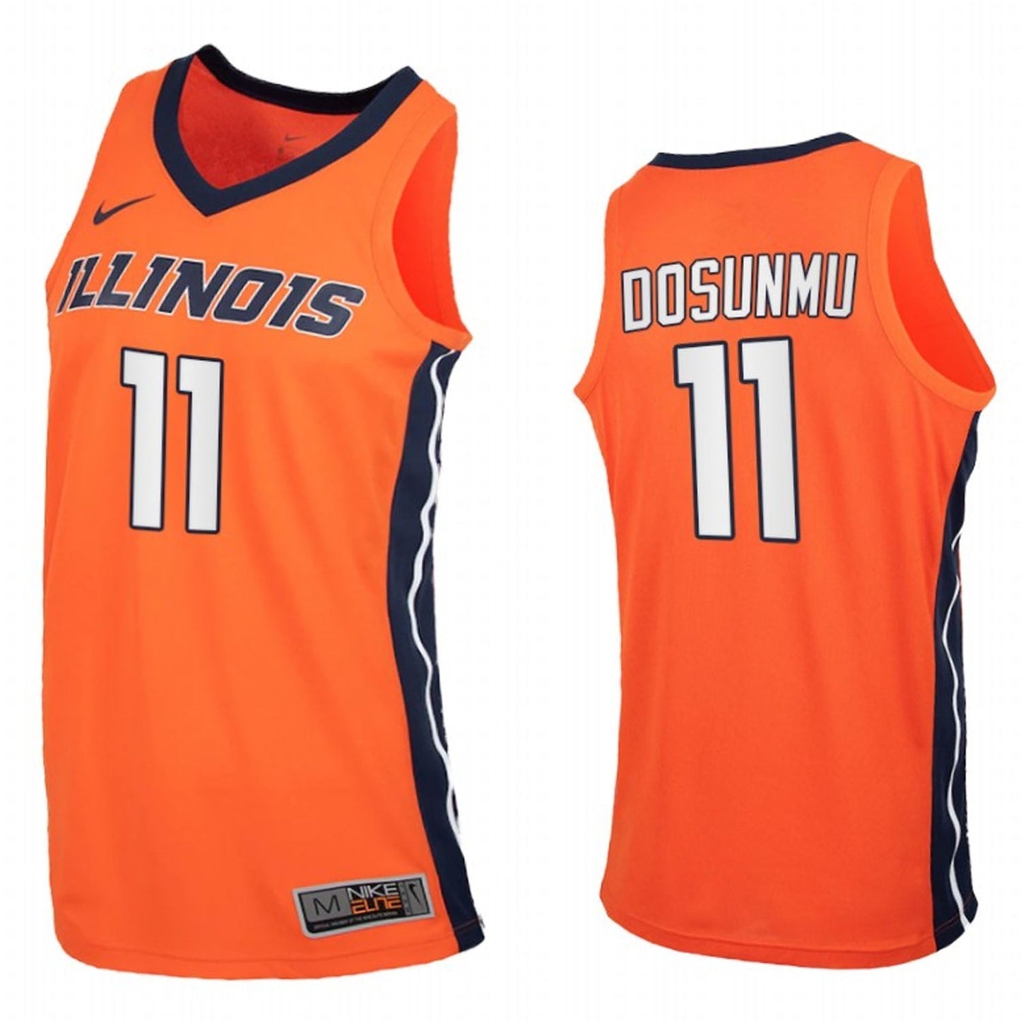 NCAAB Ayo Dosunmu Illinois Fighting Illini 11 Jersey