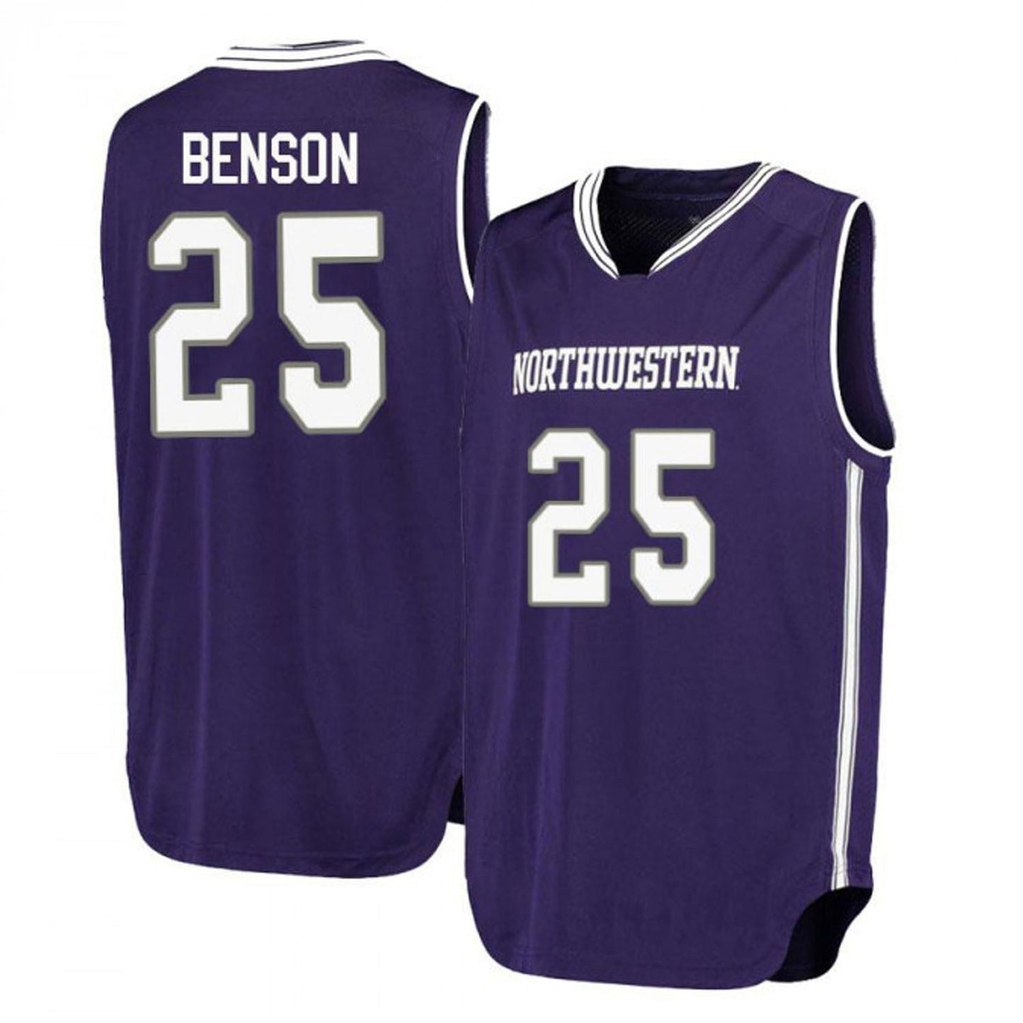 NCAAB Barret Benson Northwestern Wildcats 25 Jersey