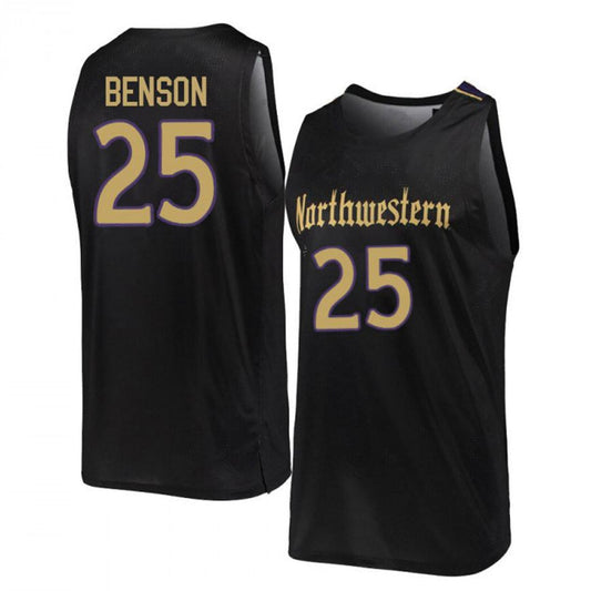 NCAAB Barret Benson Northwestern Wildcats 25 Jersey