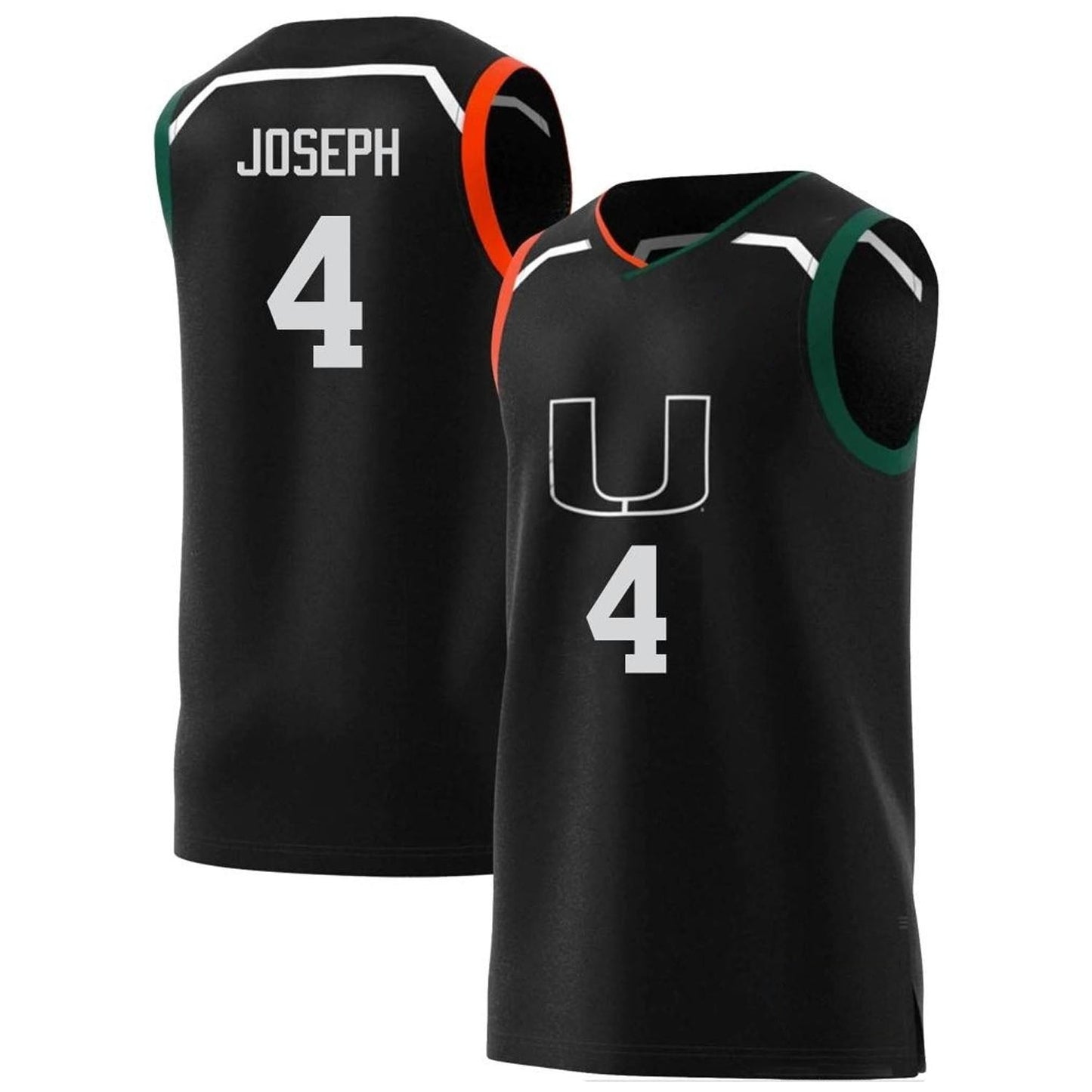 NCAAB Bensley Joseph Miami Hurricanes 4 Jersey