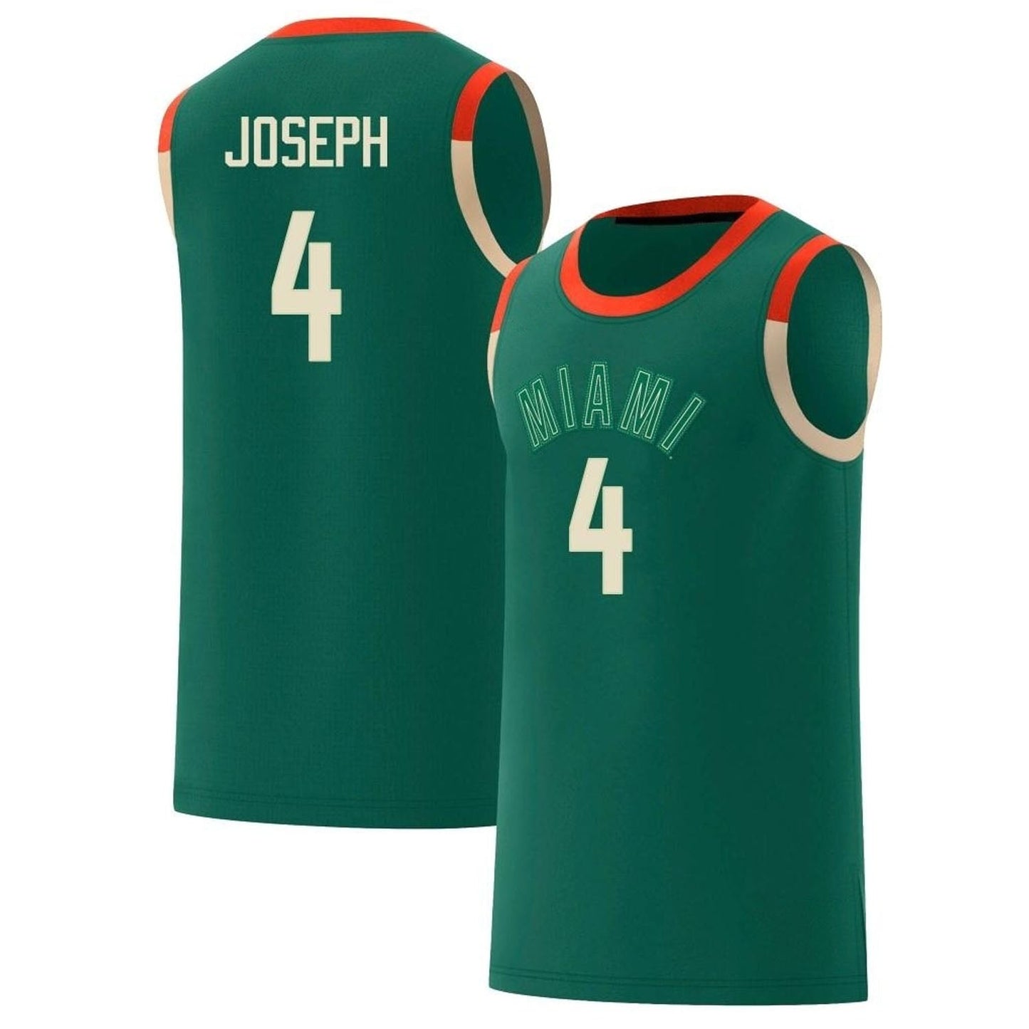 NCAAB Bensley Joseph Miami Hurricanes 4 Jersey