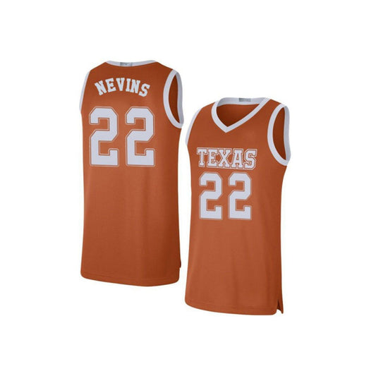 NCAAB Blake Nevins Texas Longhorns 22 Jersey