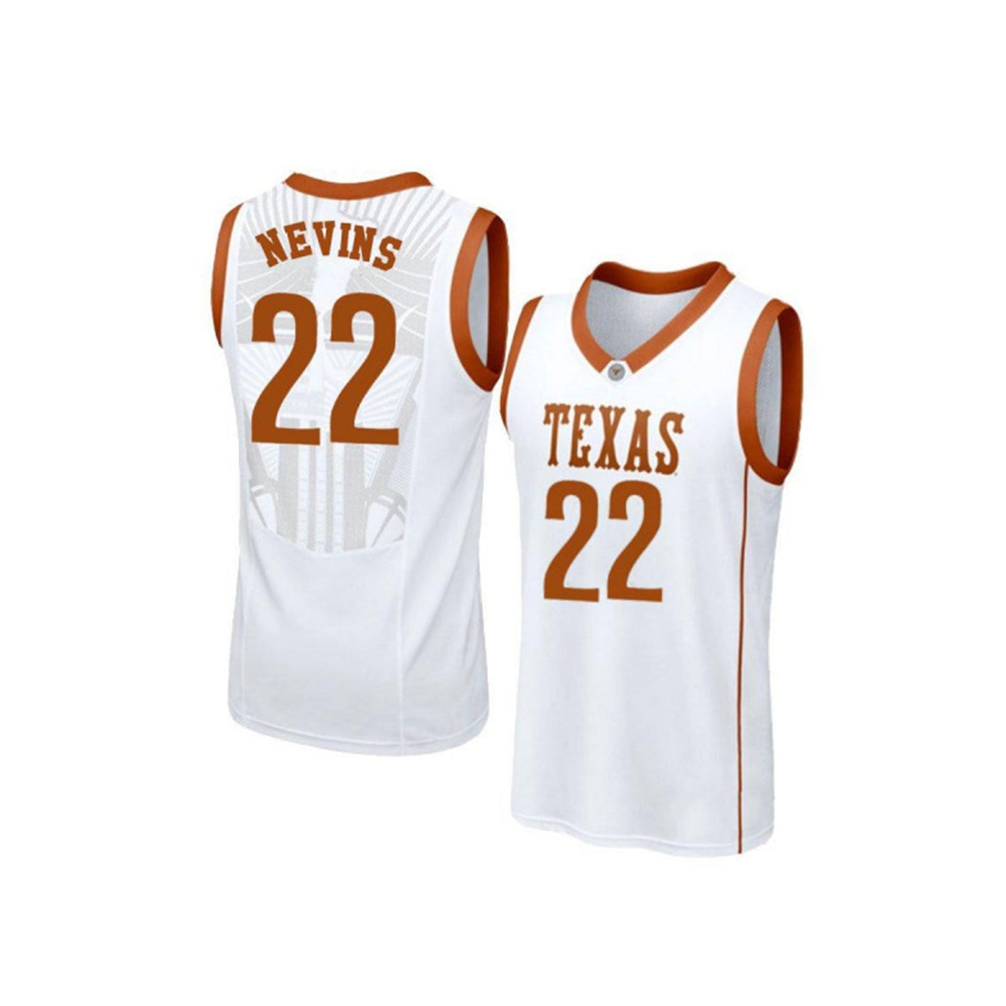 NCAAB Blake Nevins Texas Longhorns 22 Jersey