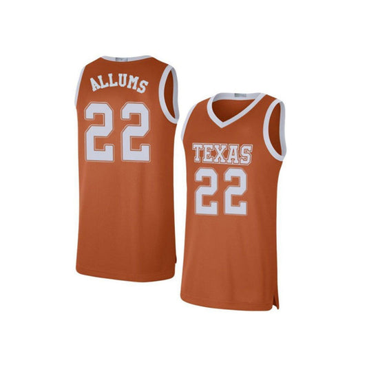 NCAAB Brandon Allums Texas Longhorns 22 Jersey