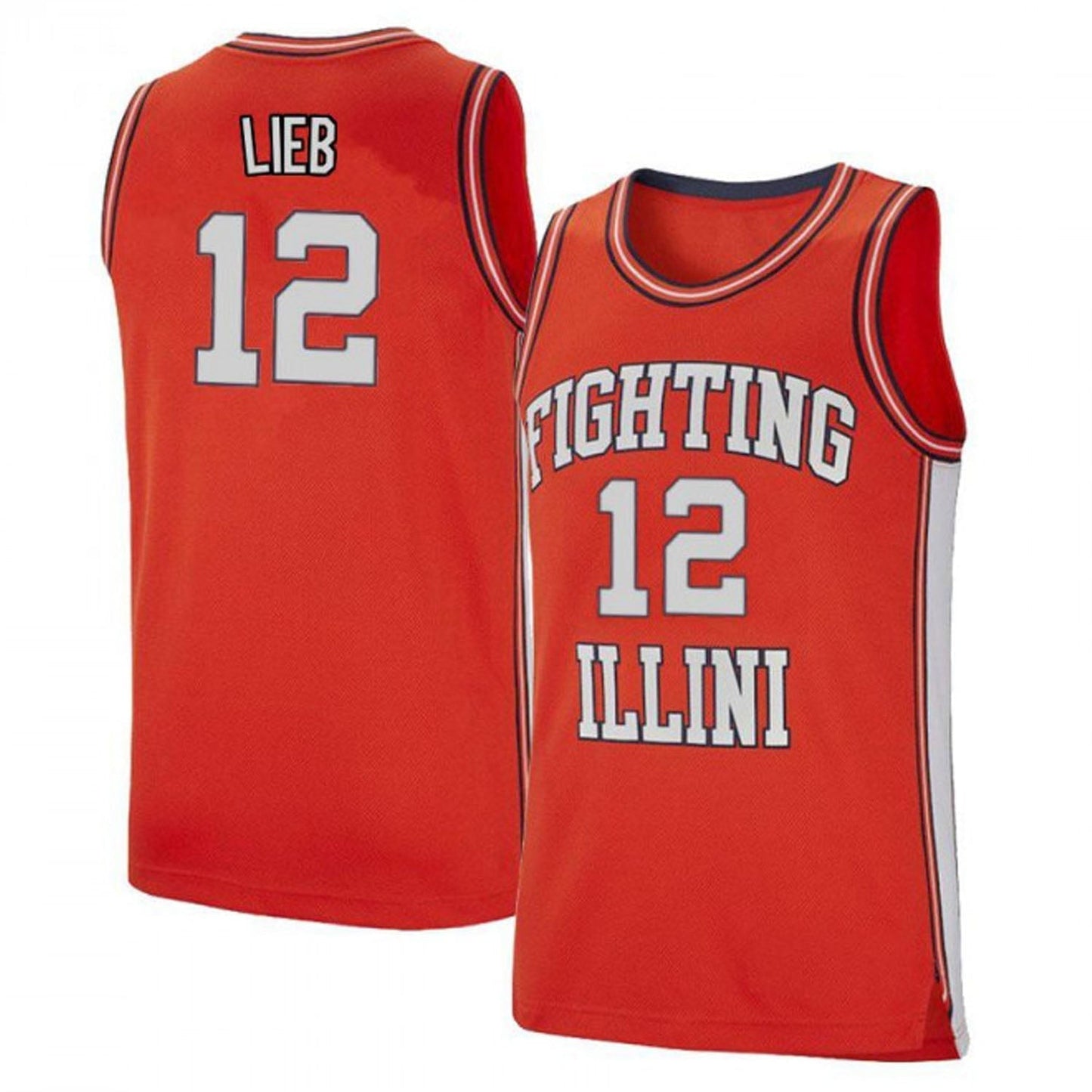 NCAAB Brandon Lieb Illinois Fighting Illini 12 Jersey