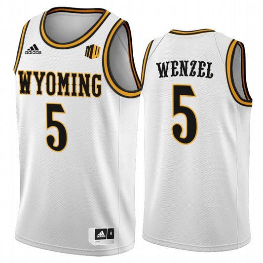 NCAAB Brendan Wenzel Wyoming Cowboys 5 Jersey