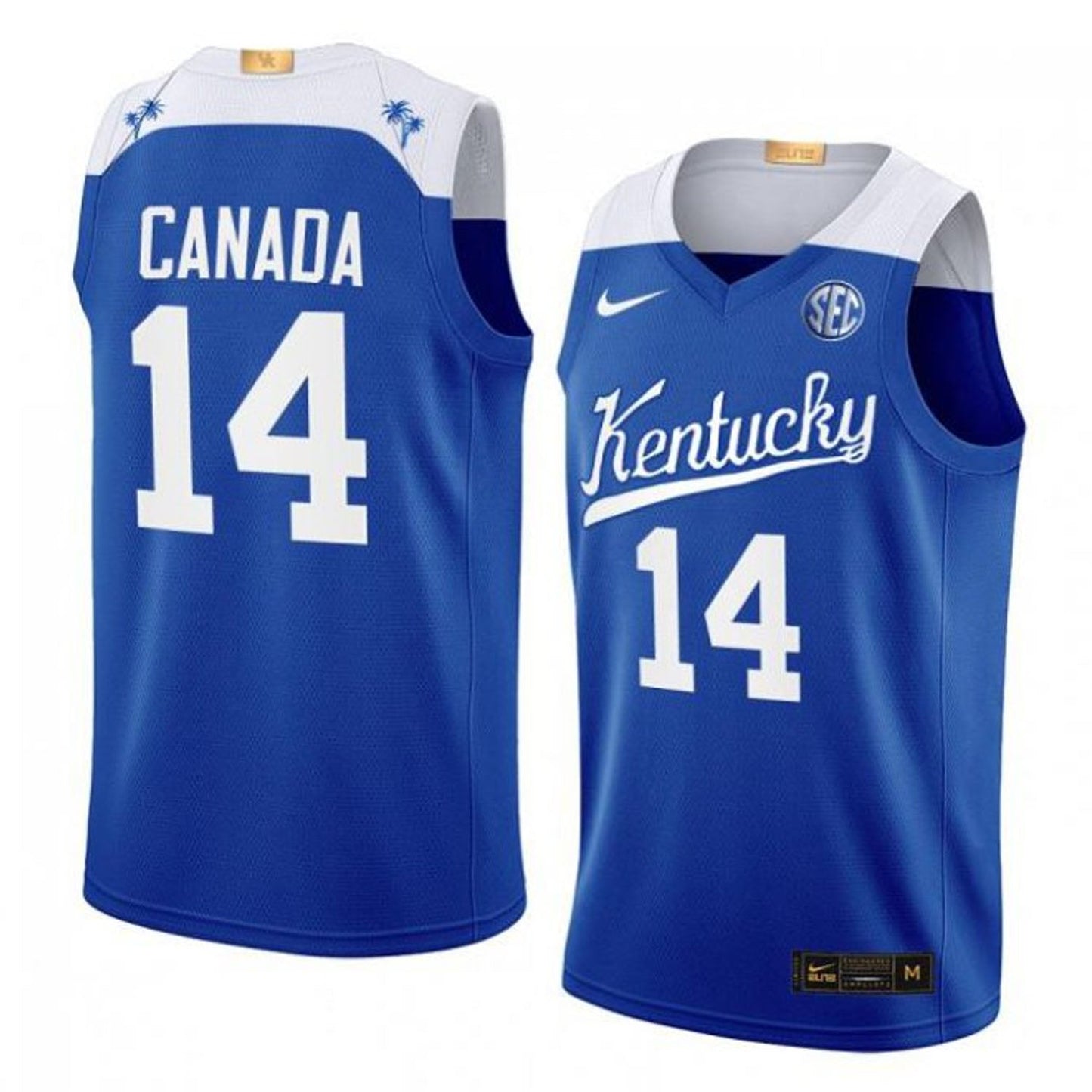 NCAAB Brennan Canada Kentucky Wildcats 14 Jersey