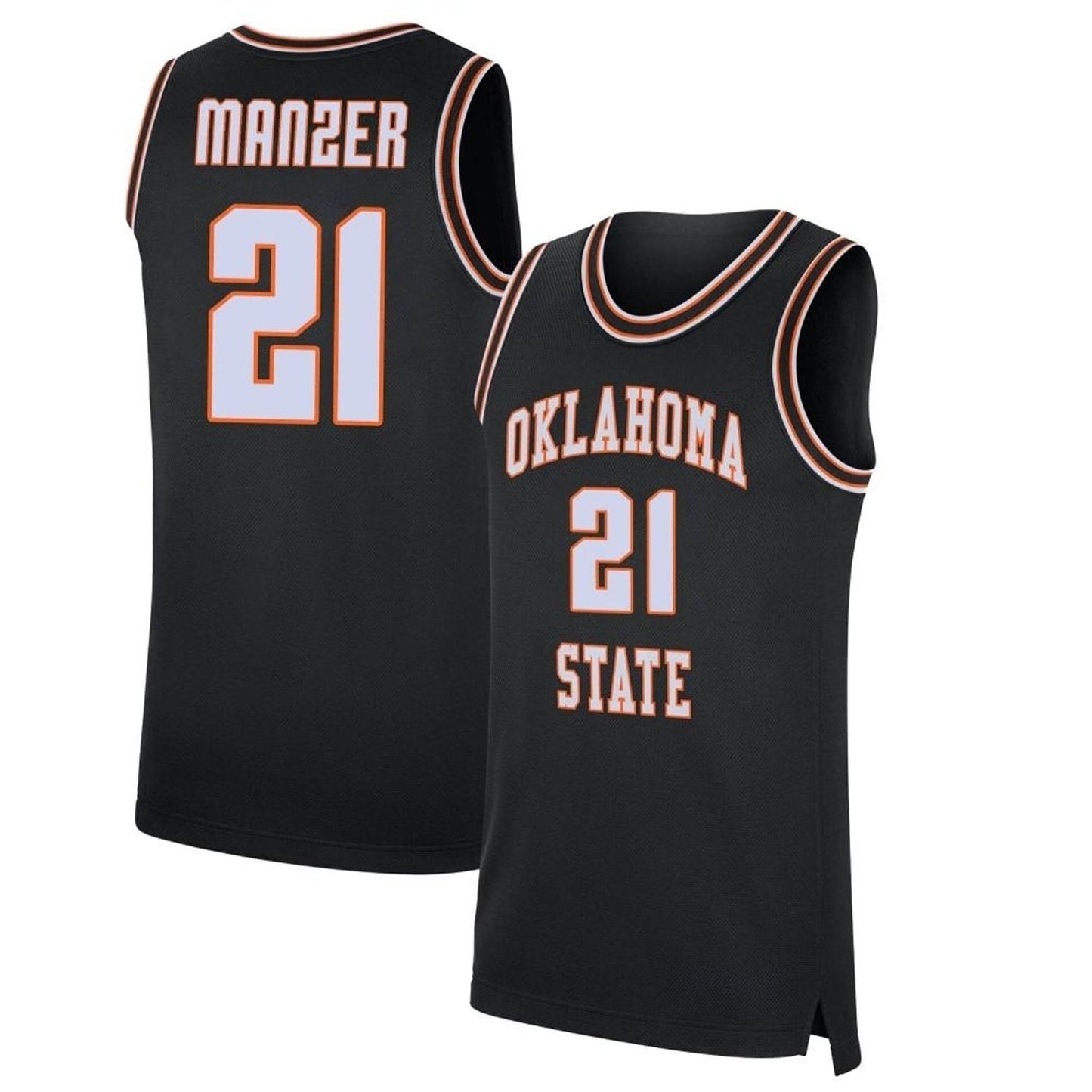 NCAAB Brooks Manzer Oklahoma State Cowboys 21 Jersey