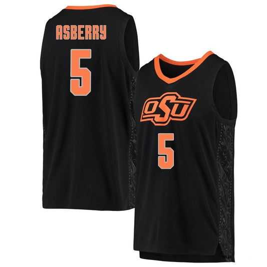 NCAAB Caleb Asberry Men's Oklahoma State Cowboys 33 Jersey