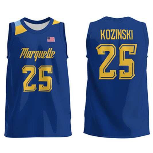 NCAAB Caleb Kozinski Marquette Golden Eagles 25 Jersey