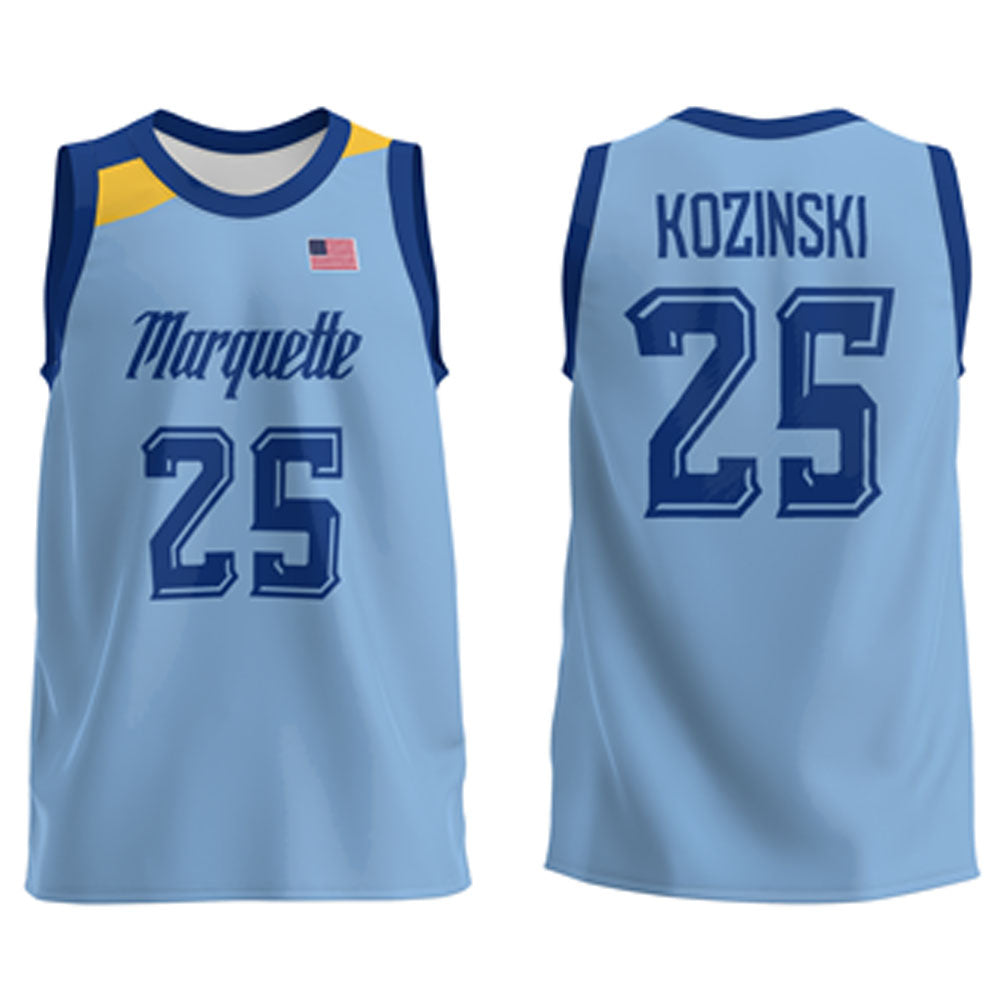 NCAAB Caleb Kozinski Marquette Golden Eagles 25 Jersey