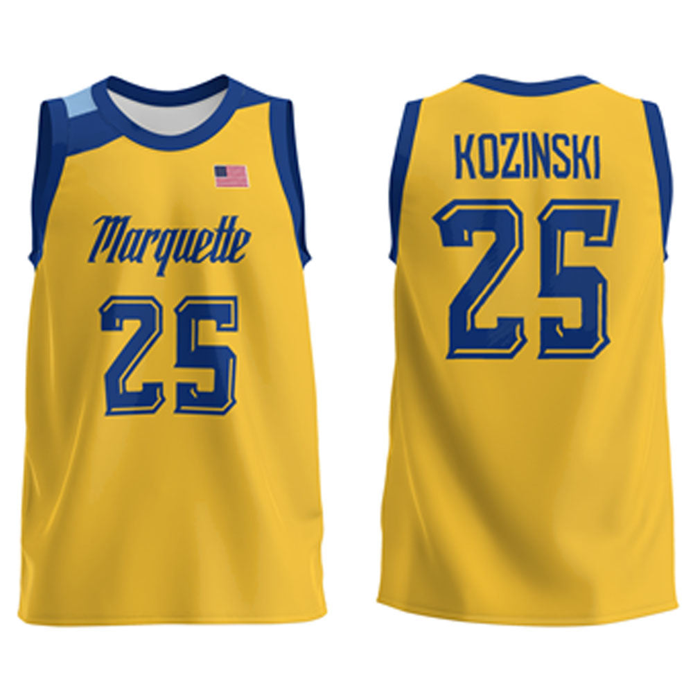 NCAAB Caleb Kozinski Marquette Golden Eagles 25 Jersey