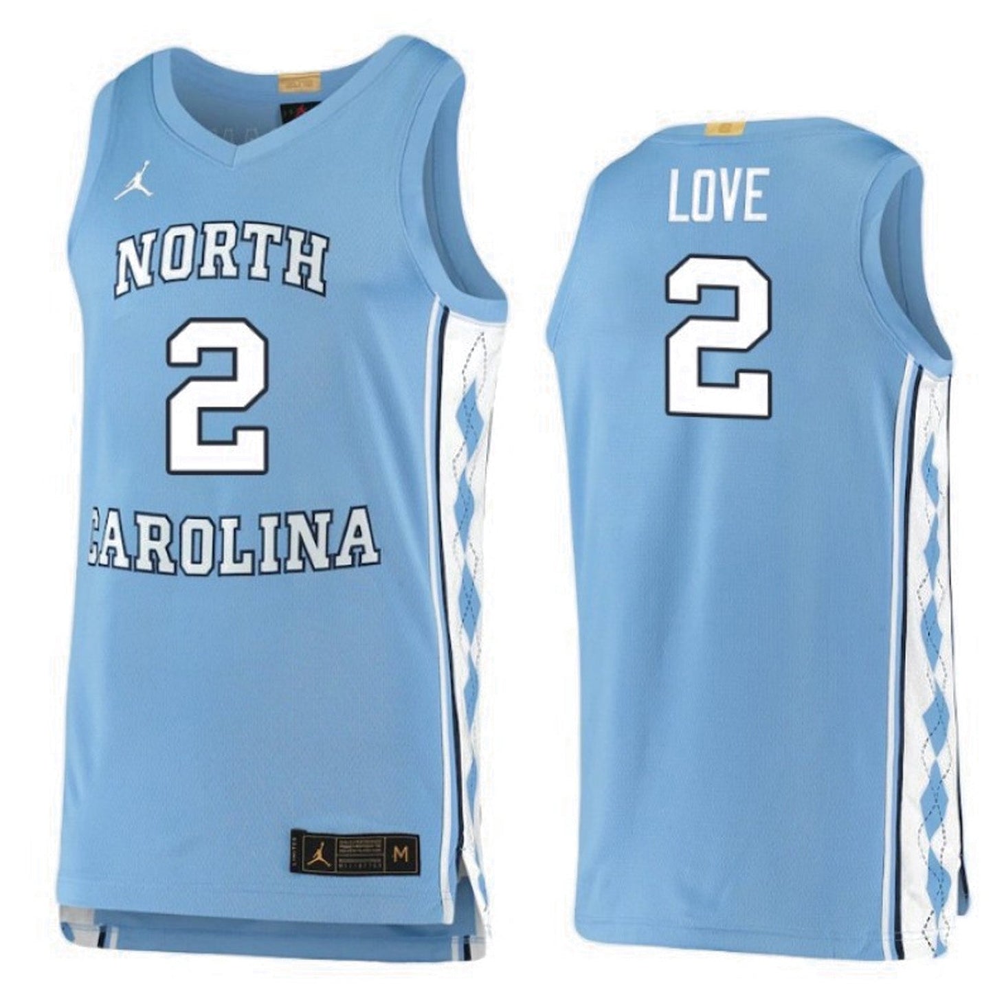 NCAAB Caleb Love Carolina Tar Heels 2 Jersey