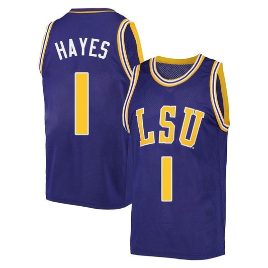NCAAB Cam Hayes LSU Tigers 1 Jersey