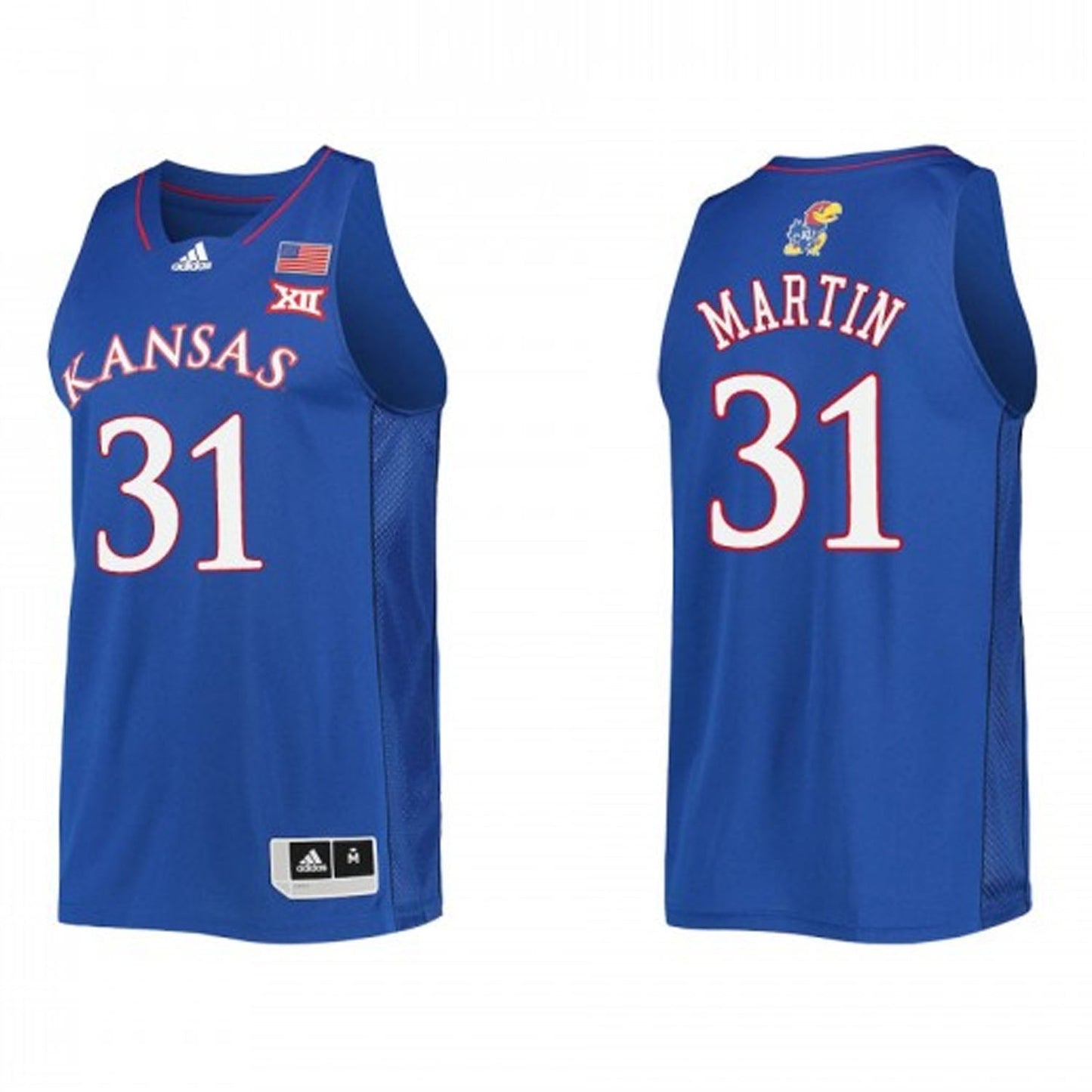 NCAAB Cam Martin Kansas Jayhawks 31 Jersey