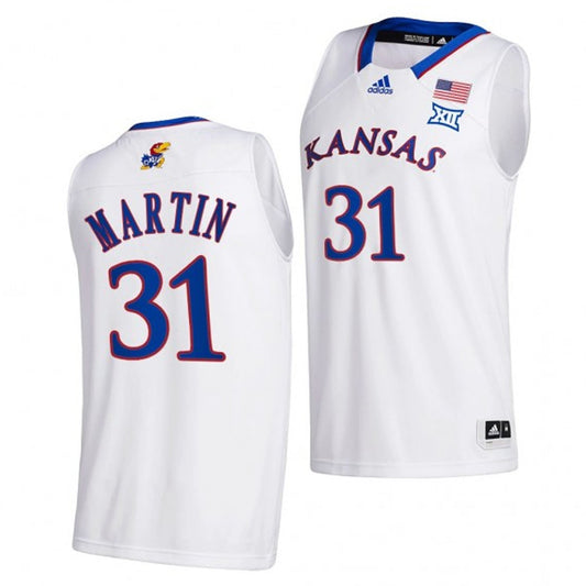 NCAAB Cam Martin Kansas Jayhawks 31 Jersey