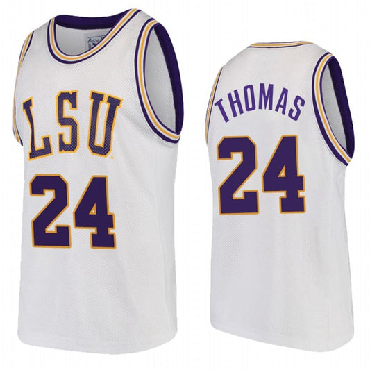 NCAAB Cameron Thomas LSU Tigers 24 Jersey