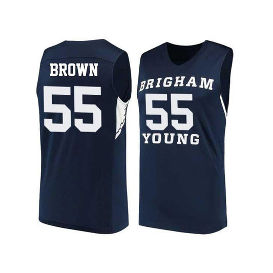 NCAAB Casey Brown BYU Cougars 55 Jersey