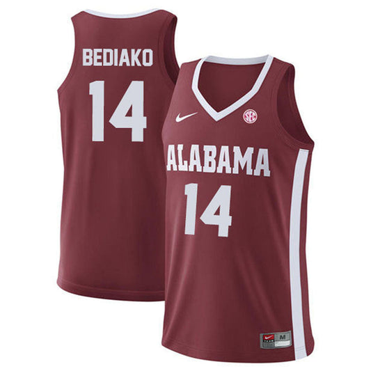 NCAAB Charles Bediako Alabama Crimson Tide 14 Jersey