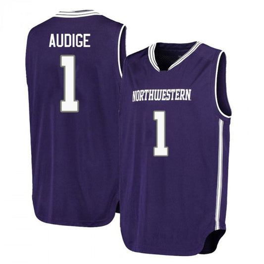NCAAB Chase Audige Northwestern Wildcats 1 Jersey