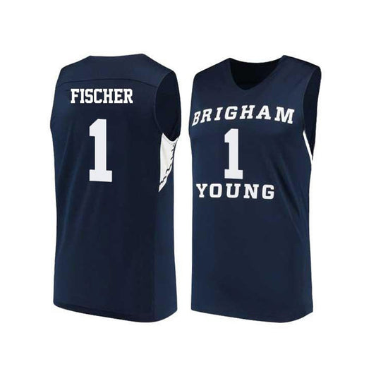 NCAAB Chase Fischer BYU Cougars 1 Jersey
