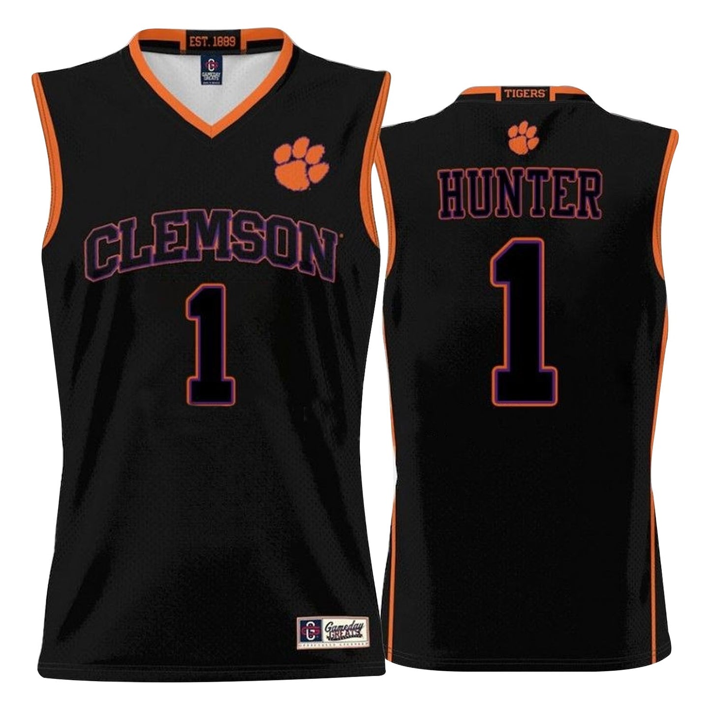 NCAAB Chase Hunter Clemson Tigers 1 Jersey