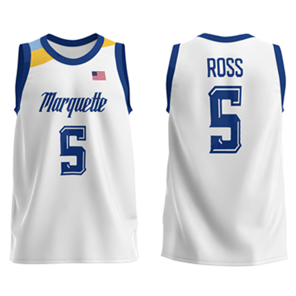 NCAAB Chase Ross Marquette Golden Eagles 5 Jersey