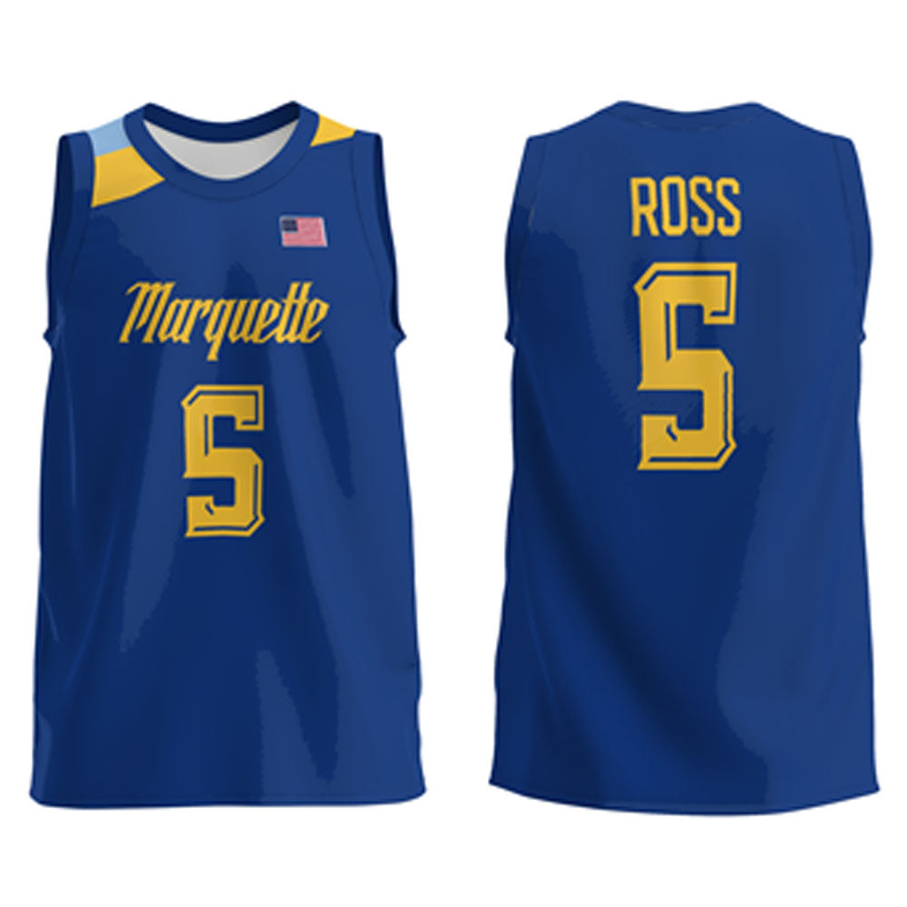 NCAAB Chase Ross Marquette Golden Eagles 5 Jersey