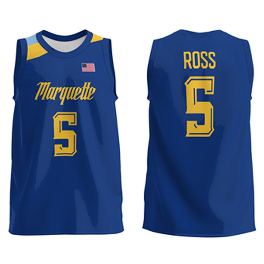 NCAAB Chase Ross Marquette Golden Eagles 5 Jersey