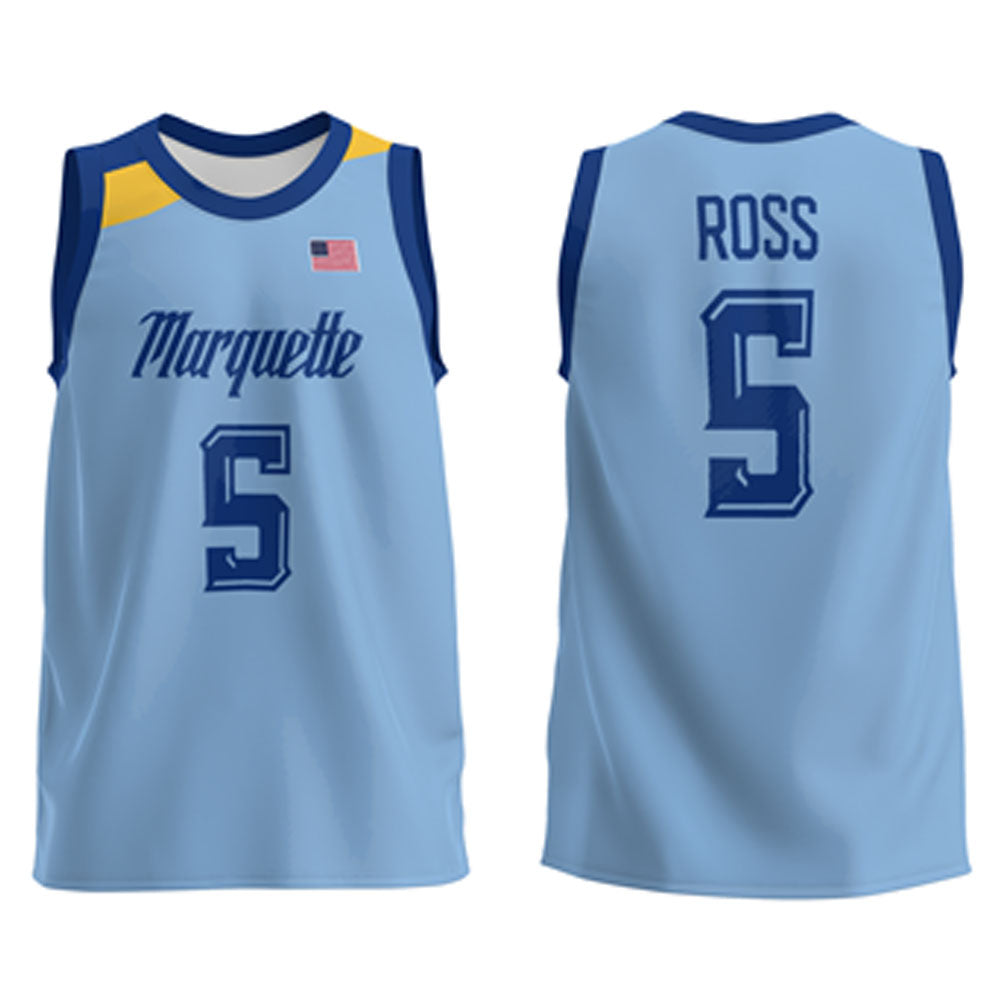 NCAAB Chase Ross Marquette Golden Eagles 5 Jersey