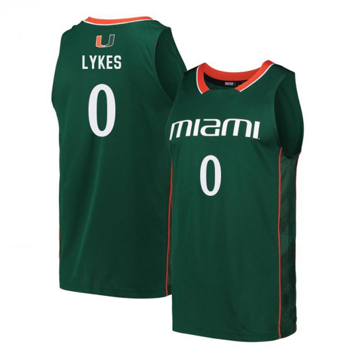 NCAAB Chris Lykes Miami Hurricanes 0 Jersey