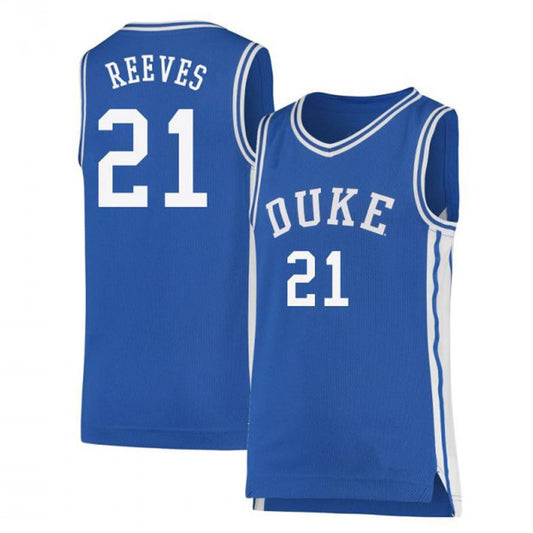 NCAAB Christian Reeves Duke Blue Devils 21 Jersey