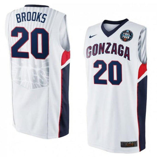 NCAAB Colby Brooks Gonzaga Bulldogs 20 Jersey