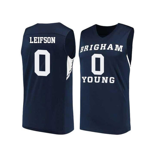 NCAAB Colby Leifson BYU Cougars 0 Jersey
