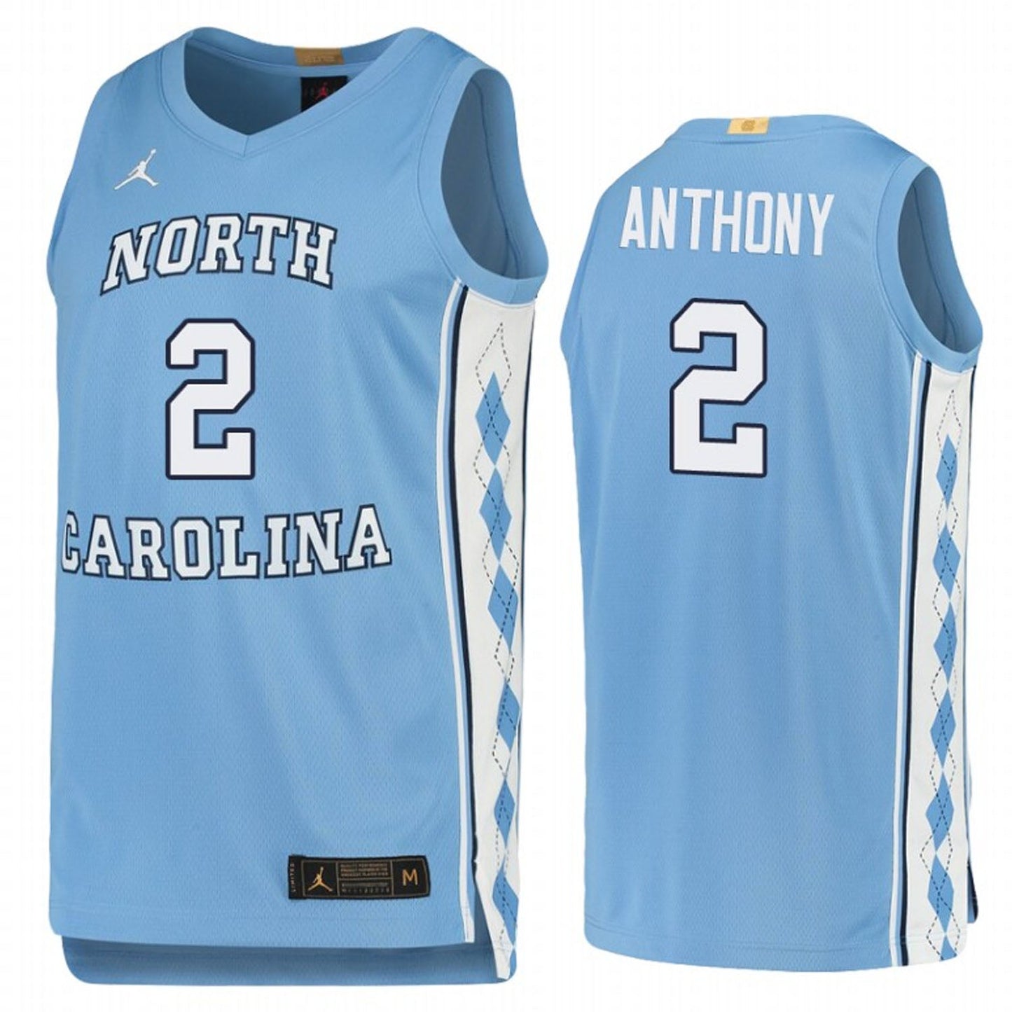 NCAAB Cole Anthony North Carolina Tar Heels 2 Jersey