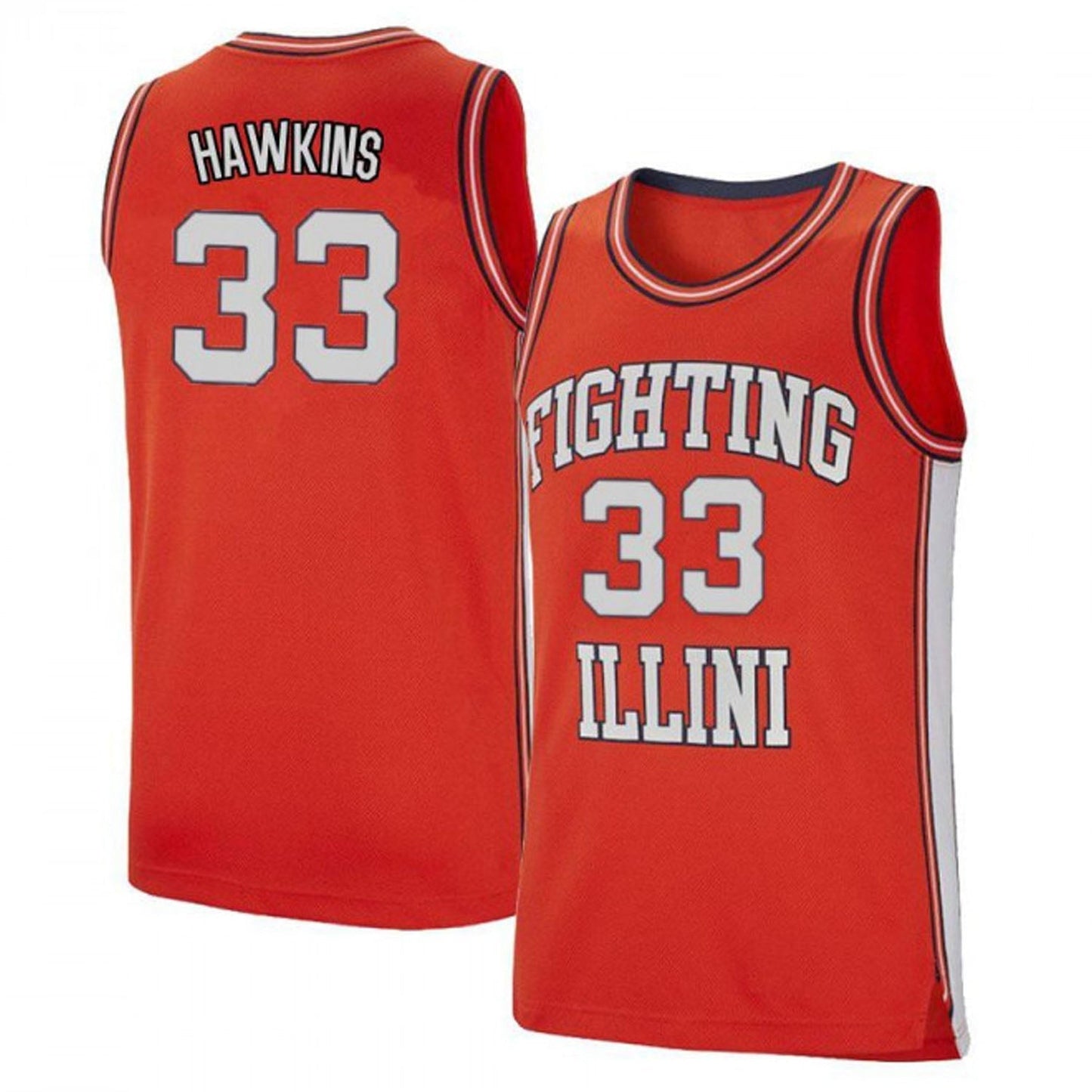 NCAAB Coleman Hawkins Illinois Fighting Illini 33 Jersey