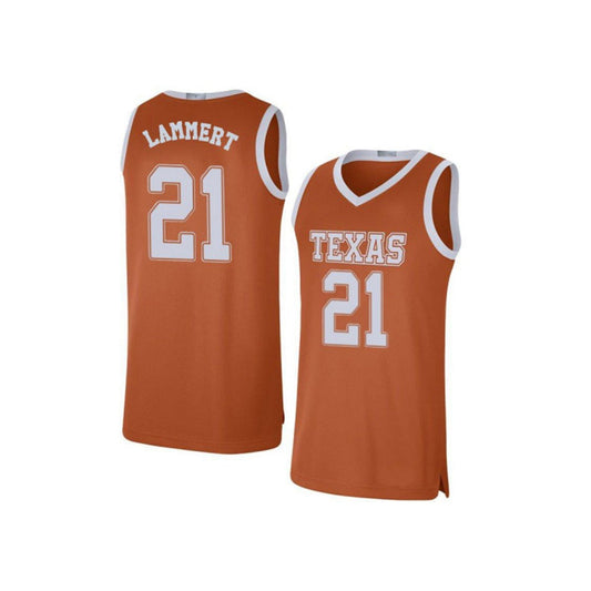 NCAAB Connor Lammert Texas Longhorns 21 Jersey