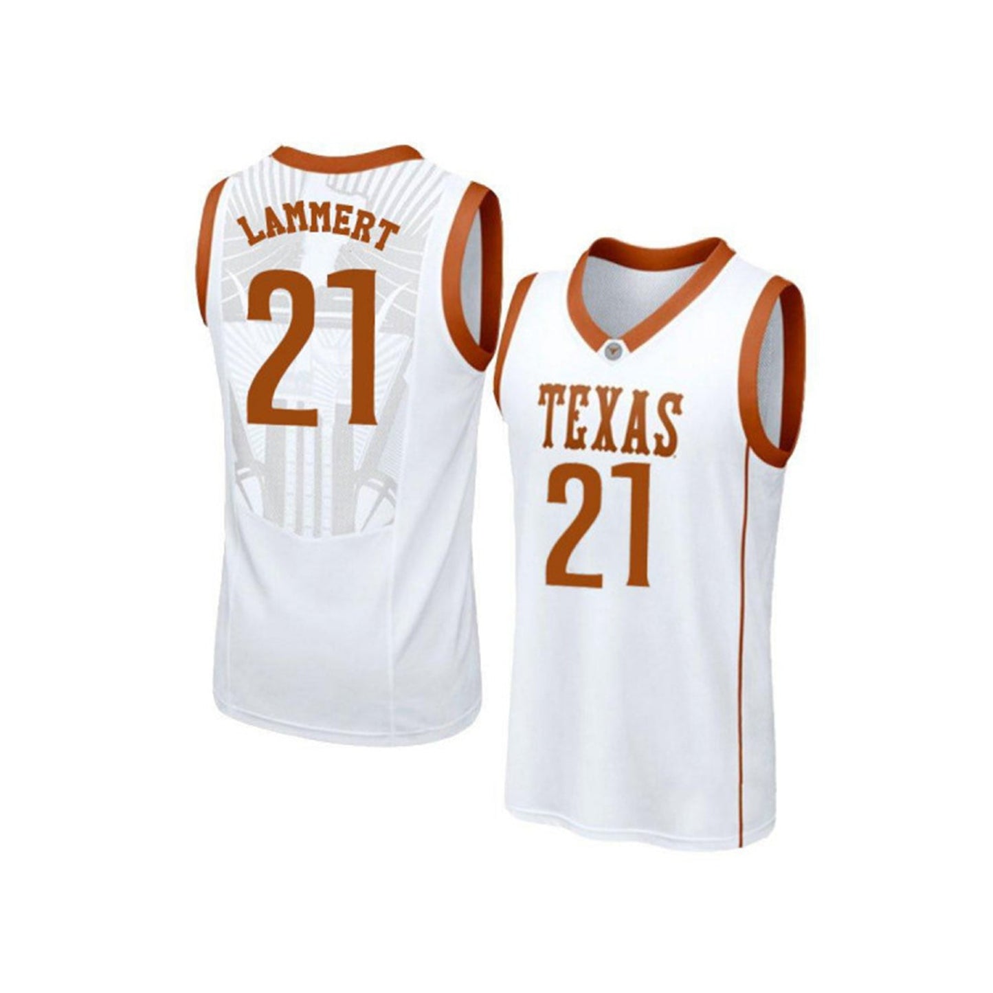 NCAAB Connor Lammert Texas Longhorns 21 Jersey