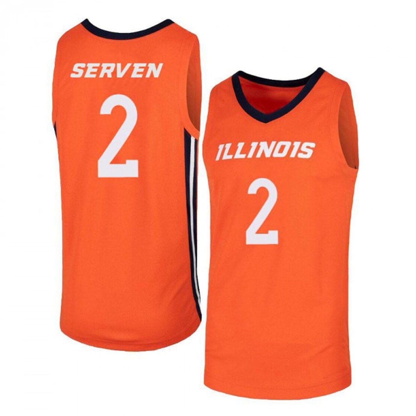 NCAAB Connor Serven Illinois Fighting Illini 2 Jersey