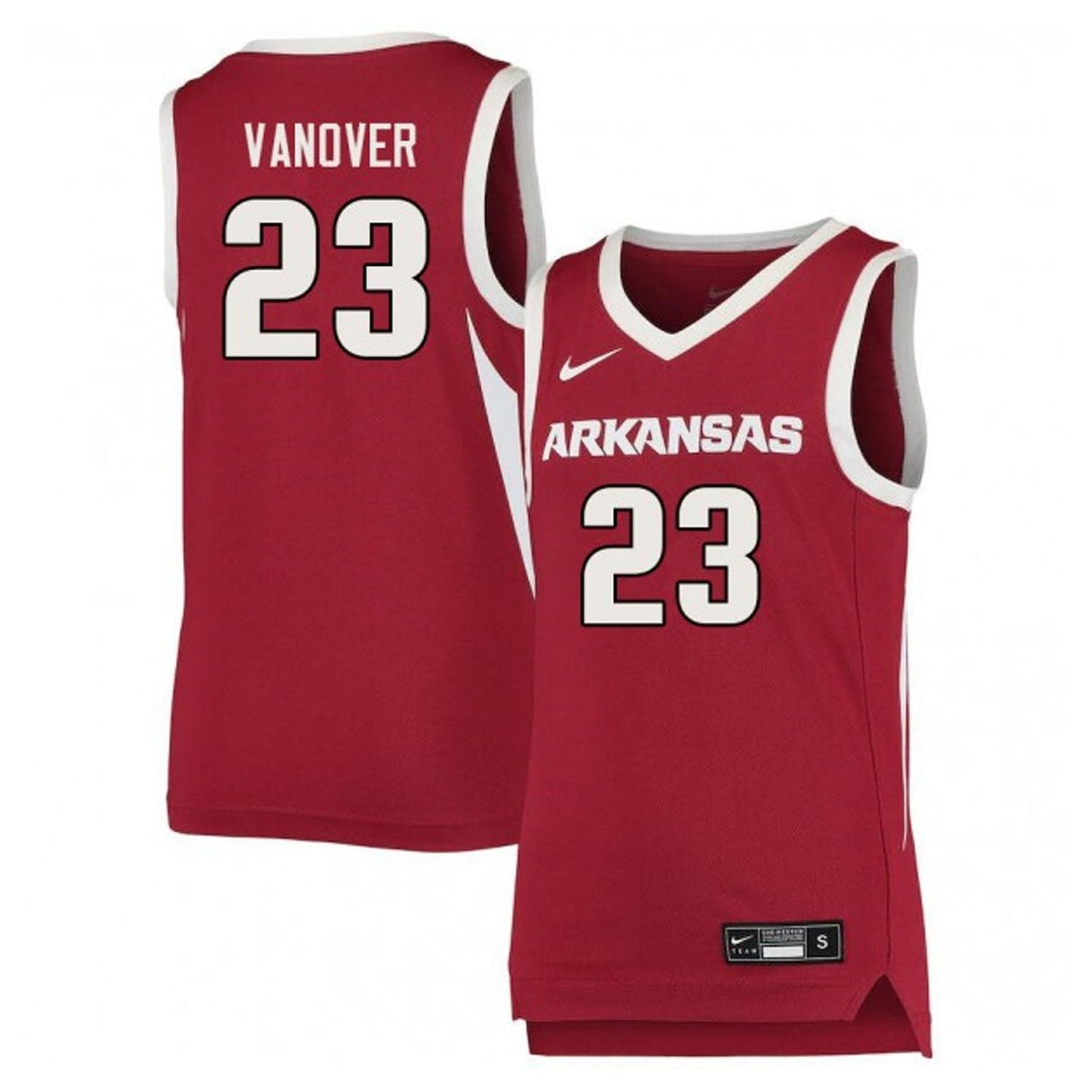 NCAAB Connor Vanover Arkansas Razorbacks 23 Jersey