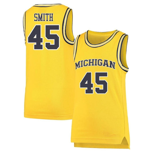 NCAAB Cooper Smith Michigan Wolverines 45 Jersey