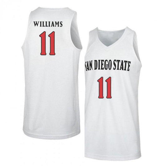 NCAAB D'Erryl Williams San Diego State Aztecs 11 Jersey