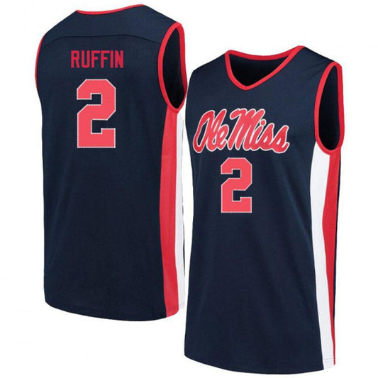 NCAAB Daeshun Ruffin Ole Miss Rebels 2 Jersey