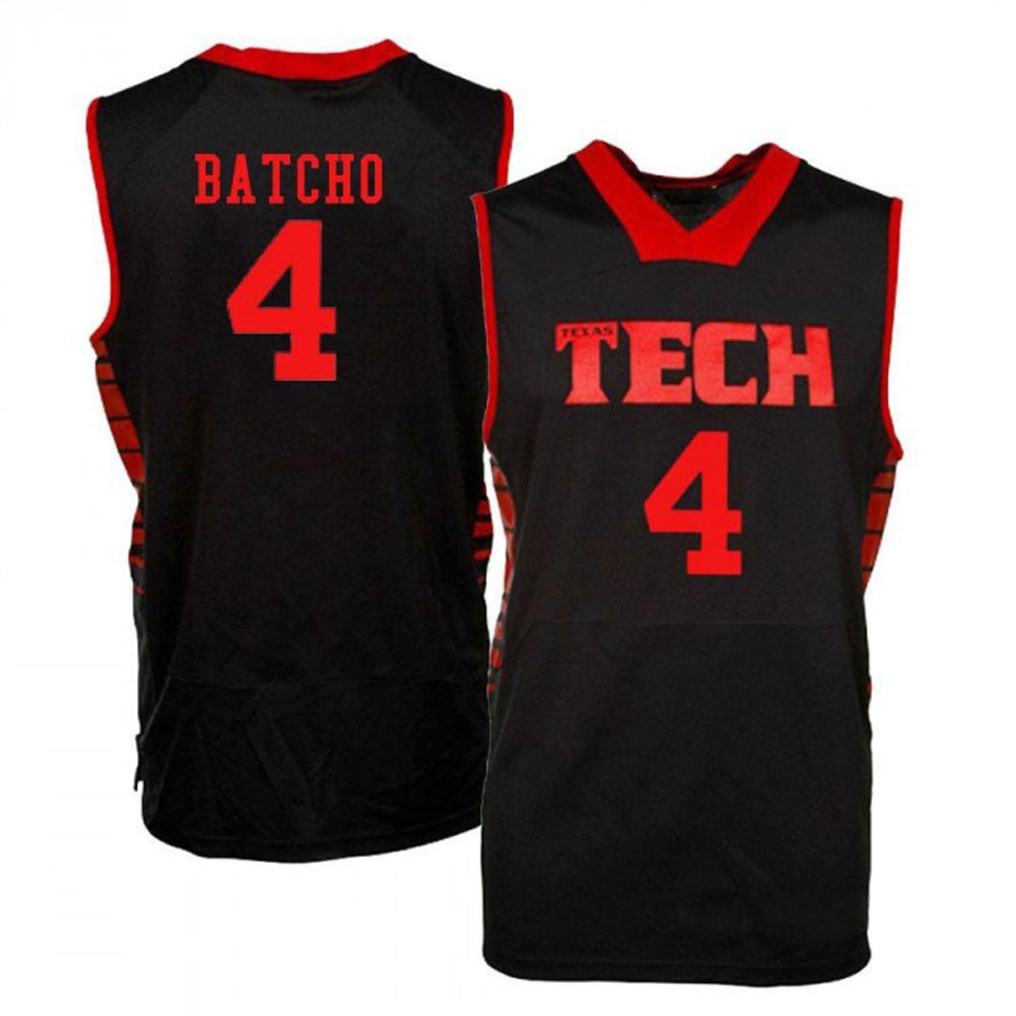 NCAAB Daniel Batcho Tech Red Raiders 4 Jersey
