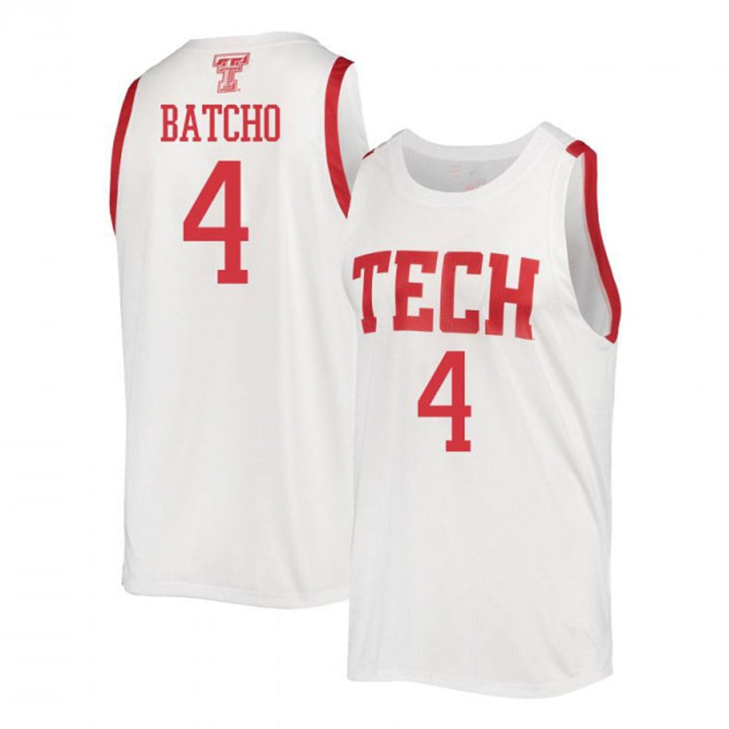 NCAAB Daniel Batcho Tech Red Raiders 4 Jersey